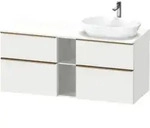 Duravit Waschtischunterschrank D-Neo 140x55cm, 2 SBK, 2 A, B R, b geb/we ma