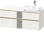 Duravit Waschtischunterschrank D-Neo 140x55cm, 2 SBK, 2 A, B R, b geb/we hgl
