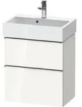 Duravit Waschtischunterschrank D-Neo Compact 58,4x37,2xcm, 1 Kast, 1 A, chr/we hgl