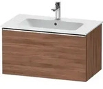 Duravit Waschtischunterschrank D-Neo 81x46,2cm, chr/Nussb Nat, 1 Ausz., wandh&auml;ngend
