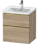 Duravit Waschtischunterschrank D-Neo 58,4x45,2x62,5cm, 1 Kast, g pol/Ei marm.