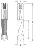 GUHDO HW-Kombi-D&uuml;bellochbohrer D5 l27 L57,5 L