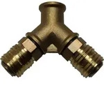 Aerotec 2-fach Verteiler - 3/8 Zoll IG - 2x Kupplung