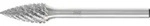 PFERD TOOLS Hartmetall Hochleistungsfr&auml;sstift Spitzbogen SPG &Oslash; 06x13 mm...