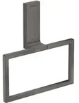 hansgrohe Handtuchring Axor Uni Rectangular eckig, schwenkbar, brushed black chrome