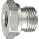Riegler Kurze Wechselreduzierung, G 3/8 a., G 1/8 i., Edelstahl 1.4571