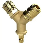 Riegler Verteiler, 2 Schnellverschlusskuppl. NW7,2, Nippel NW7,2-7,8 G3/8