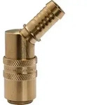 Riegler Temperierkupplung DN 9, Zapfen 13 mm, Absperrventil, T&uuml;lle 45&deg;