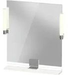 Duravit LED-Spiegel 9 W Sivida 65x65x3,6cm, w g, Leu., au, stl, Gr. chr