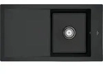 V&B b&uuml;ndige Sp&uuml;le Timeline 50 Flat m Abl.garn, Handbet&auml;tigung, pure black