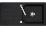 V&B Fl&auml;chenb&uuml;ndige Sp&uuml;le Linara 60 Flat m Abl.garn, Exzenter, pure black