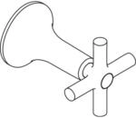 hansgrohe Griff Axor Terrano chrom (37293000)