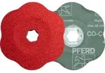 PFERD TOOLS COMBICLICK Keramikkorn Fiberscheibe &Oslash;125mm CO-COOL60 CONTOUR f&uuml;r