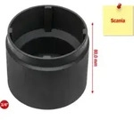 KS Tools 3/4 Zoll Nutmuttern-Schl&uuml;ssel mit 4 Zapfen f&uuml;r Scania, Innenzapfen...
