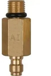 KS Tools Adapterst&uuml;ck M10x1,0 Au&szlig;engewinde und 1/4" Schlauchanschluss mit Dichtring