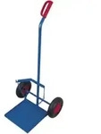 VARIOfit Stahlflaschenkarre f&uuml;r Propangasflasche Luftbereifung Schaufel 360 x...