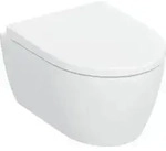 Geberit iCon Set Wand-WC, Tiefsp&uuml;ler 35,5x49cm, verk. Ausl., m Sitz, we. matt