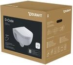 Duravit Wand-WC, Tiefsp&uuml;ler-Set D-Code m Absenkaut., mit WC-Sitz, Rimless, wei&szlig;