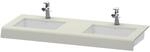 Duravit Waschtisch-Konsole DuraStyle 80-200x55x10cm, 2 Ausschnitte, taupe