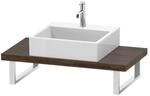 Duravit Konsole Compact L-Cube 80-200x48cm, 1 AS, St&auml; 4.5cm, Nussb dkl.