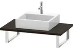 Duravit Konsole L-Cube 80-200x55cm, 1 AS, St&auml;r 3cm, Nussb geb.