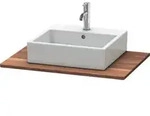 Duravit Massivholzkonsole XSquare 80x55cm, Amerik. Nussb, mit 1 Ausschnitt