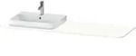 Duravit Waschtisch-Konsole Happy D.2 Plus 160x55cm, m 1 Ausschn, Beck. li, we matt