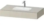 Duravit Einbauwaschtisch-M&ouml;bel-Set Qatego 100x55x17cm, T m, m K, 1 Ausschn, m &Uuml;L