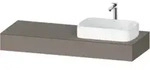 Duravit Konsole Qatego 140x55x17cm, ba ma, 1 Ausschn, Beck. re