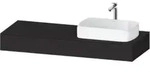 Duravit Konsole Qatego 140x55x17cm, gra m, 1 Ausschn, Beck. re