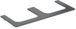 Geberit Waschtisch-Platte One 120x2x47cm, AS 2-f., SZ, Marmor sw/matt