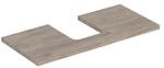 Geberit Waschtisch-Platte One 105x3x47cm, N hick./Mela Holz, AS mit.