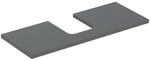 Geberit Waschtisch-Platte One 120x3x47cm, lava/lackiert m, AS mit.