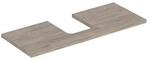 Geberit Waschtisch-Platte One 120x3x47cm, N hick./Mela Holz, AS mit.