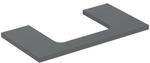 Geberit Waschtisch-Platte One 90x3x47cm, lava/lackiert m, Ausschn mit.