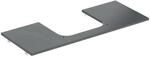 Geberit Waschtisch-Platte One 120x2x47cm, AS mi, SZ, Marmor sw/matt