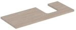 Geberit Waschtisch-Platte One 120x3x47cm, Eiche/Mela Holz, Ausschn re