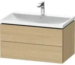 Duravit M&ouml;bel-Set L-Cube 80x48x48cm, m Hahnl., Ei Nat, 2 Schub.
