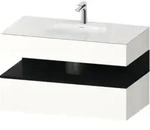 Duravit Einbauwaschtisch-M&ouml;bel-Set Qatego 100x55x60cm, E sw/we g, Kon-WTU, B