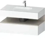 Duravit Einbauwaschtisch-M&ouml;bel-Set Qatego 100x55x60cm, T matt/we ma,
