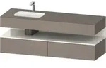 Duravit Einbauwaschtisch-M&ouml;bel-Set Qatego 160x50x60cm, Kon-WTU, B li, we hg/b ma