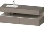 Duravit Einbauwaschtisch-M&ouml;bel-Set Qatego 160x50x60cm, Kon-WTU, B li, Tau m/bas ma