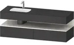 Duravit Einbauwaschtisch-M&ouml;bel-Set Qatego 160x50x60cm, Kon-WTU, B l, w m/Gr ma