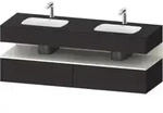 Duravit Einbauwaschtisch-M&ouml;bel-Set Qatego 160x55x60cm, Kon-WTU, w m/Gr matt
