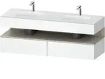 Duravit Einbauwaschtisch-M&ouml;bel-Set Qatego 160x55x60cm, Kon-WTU, B, Tau matt/we ma