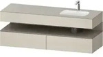 Duravit Einbauwaschtisch-M&ouml;bel-Set Qatego 160x50x60cm, Kon-WTU, B r, ba m/tau matt