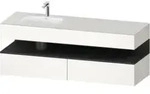 Duravit Einbauwaschtisch-M&ouml;bel-Set Qatego 160x50x60cm, Kon-WTU, B l, gra m/we matt