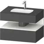 Duravit Einbauwaschtisch-M&ouml;bel-Set Qatego 80x55x60cm, w m/Gr ma,