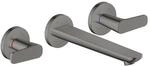 hansgrohe 3-Loch-Waschtischarmatur Wand UP Axor Citterio C mit Auslauf 195 mm PBC