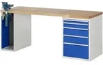 Rau Werkbank Modell 7511 mit 5 Schubladen und Schrank BxTxH 2000x900x840mm